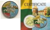 Gekleurde euromunten Litouwen 2015 2 euro gekleurd muntmanifestatie 2015 -