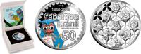 Nederland 2018 De Fabeltjeskrant penning Meneer de Uil Zilver -