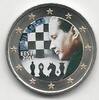 Gekleurde euromunten 2 Euro Estland 2016 Paul Keres Gekleurd -