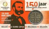 Speciale 2 euromunten 2 Euro België 2014 150 jaar rode kruis in coincard Nederlandstalig -