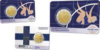 Speciale 2 euromunten 2 Euro 2 Euro Finland 2025 '100 jr. Finland/Zweden Atletiek' in coincard Fins/Zweeds -