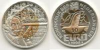  1998 Penning 1998, 10 Euro Maarten Tromp, Zilver /Verguld  14,95 EUR  + 15,50 EUR frais d'envoi