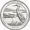 Verenigde Staten 2015 D U.S.A. &frac14; Dollar 'Bombay Hook' unz 1,50 EUR  + 15,50 EUR frais d'envoi
