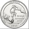 Verenigde Staten 2015 P U.S.A. &frac14; Dollar Saratoga unz 1,50 EUR  + 15,50 EUR frais d'envoi