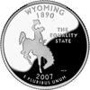 Verenigde Staten 2007 D U.S.A. &frac14; Dollar 'Wyoming' unz 2,00 EUR  + 15,50 EUR frais d'envoi