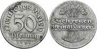 Weimarer Republik 50 Pfennig Weimarer Republik Deutsches Reich 50 Pfennig 1921 E Muldenhütten Ähre Jaeger 301 -