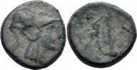 Makedonien Bronze Antigonos II Gonatas Makedonien Bronze Athena Helm Gegenstempel Pan Tropaion -