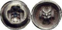 Hamburg Hohlpfennig Hamburg Stadt Hohlpfennig Silber 13. Jhdt. Tor Bogen Drei Türme Nesselblatt Kopf -