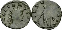 Römisches Kaiserreich Antoninian Gallienus Antoninian Rom 260-262 VIRTVS AVG VI Virtus Helm Speer Soldat RIC 325 -