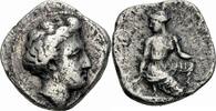 Thessalien Trihemiobol Kierion Thessalien Trihemiobol 400-344 BC Nymphe Arne Astragaloi Cierium BMC 2 -