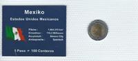 Mexiko Münzblister Mexiko Münzsatz Kursmünzen 1 Peso 2009 Münzblister Noppenfolie -