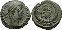 Römisches Kaiserreich Follis Constantius II Follis Heraclea 347-348 VOT XX MVLT XXX Lorbeerkranz RIC 54 - R -