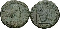Römisches Kaiserreich Centenionalis Valentinianus II Aes III Siscia 378-383 CONCORDIA AVGGG Roma Throne RIC 27 (c) R -