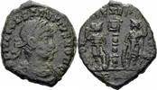 Römisches Kaiserreich Follis Constantius II Follis Rom 336-337 GLORIA EXERCITVS Soldaten Standarte RIC 393 R2 -