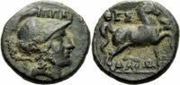 Thessalien Bronze Thessalische Liga Bronze Dichalkon Athena Pferd Ippaitas Magistrat Rogers 44 -