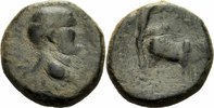 Phönizien Bronze Vespasian Berytos Phönikien Bronze Koloniegründung Pflug Ochse Lituus RPC 2044 -
