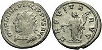 Römisches Kaiserreich Antoninian Philippus I Antoninian Antiochia 247-249 AEQVITAS AVG Aequitas RIC IV 82 R² var. -